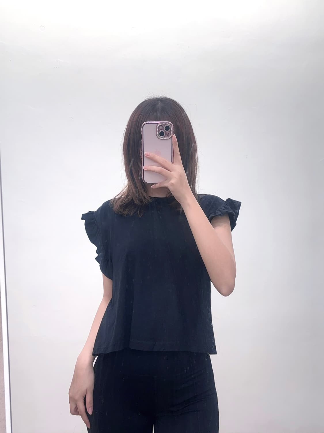 zara 자라 블랙 프릴 블라우스 상품이미지1