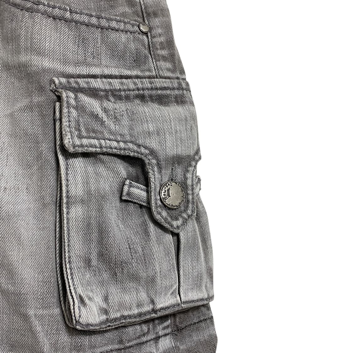 Gray washing western cargo skirt 상품이미지4