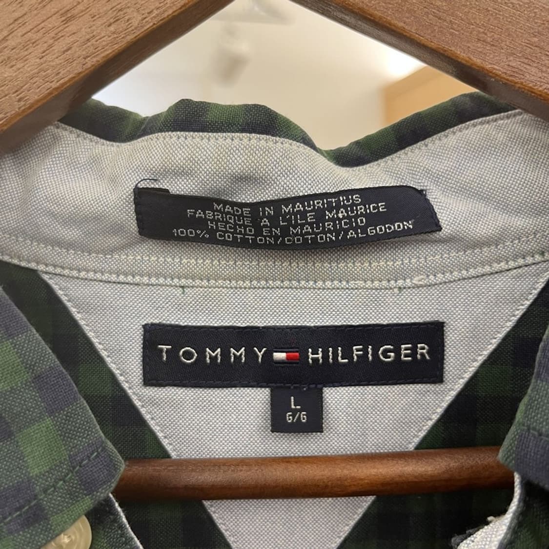 타미힐피거 컨트리 레트로 빈티지 오버핏 체크 셔츠 L C09897 상품이미지5