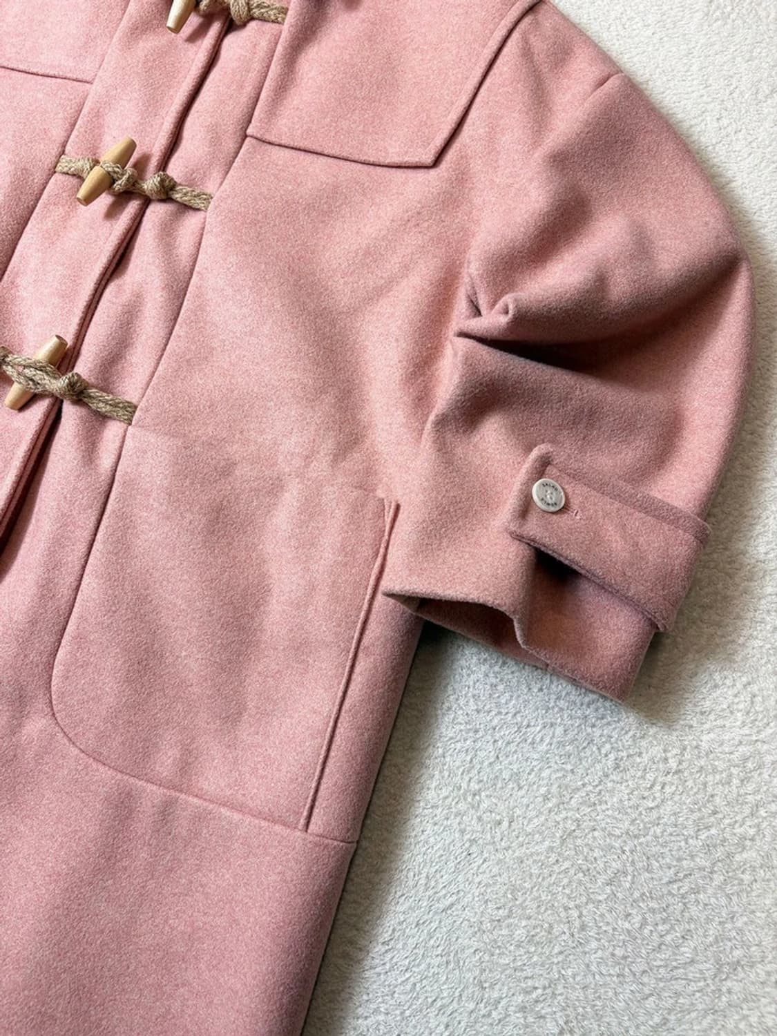 샐러드볼즈 우먼 핑크 오버핏 더플 코트 PN6829 상품이미지4