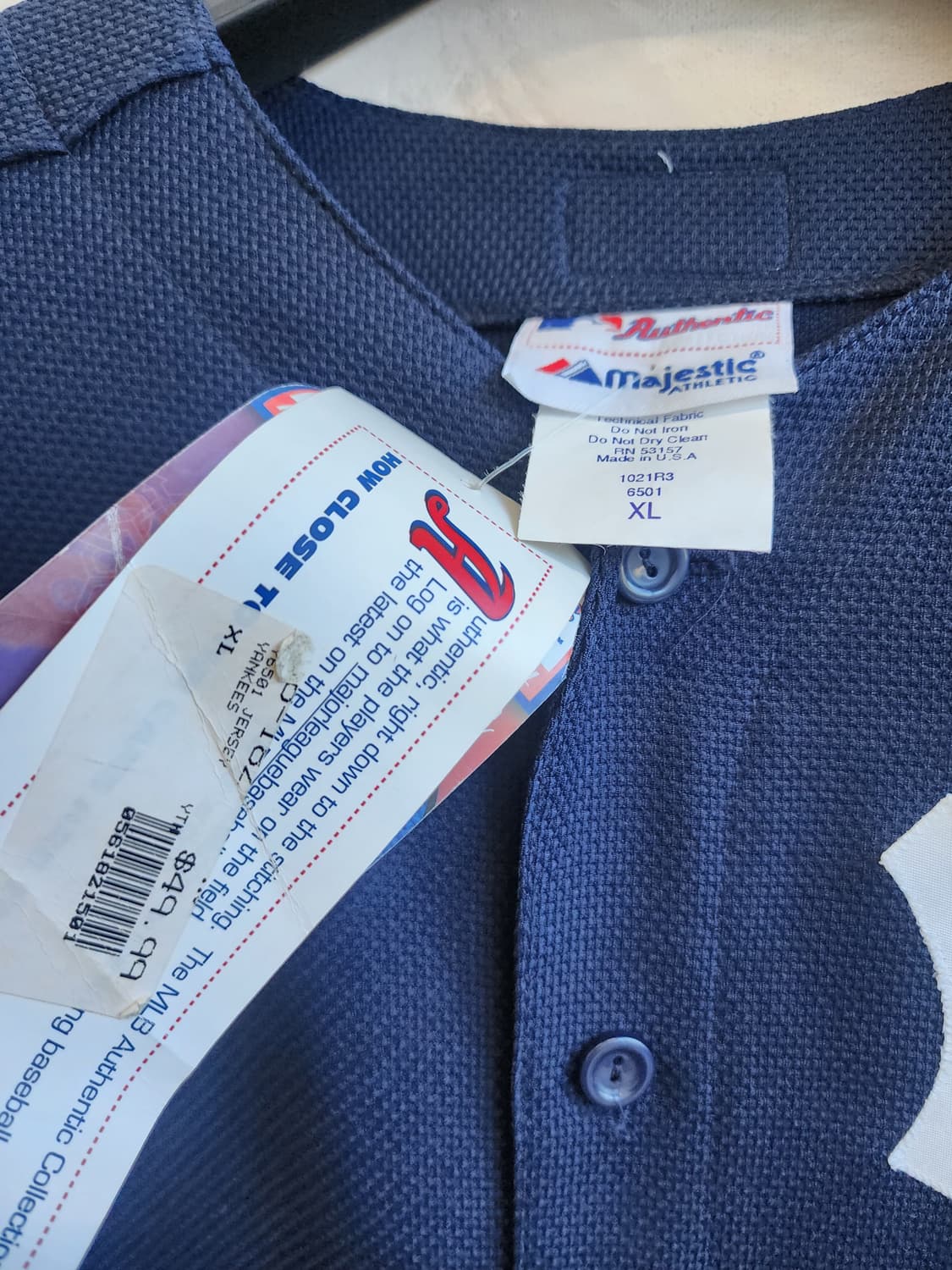 마제스틱 네이비 보이즈 XL 상품이미지5