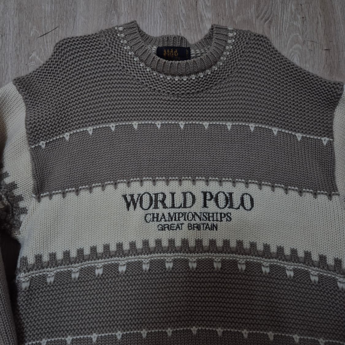 월드 폴로 랄프로렌 챔피온쉽 패턴 니트 L(100) 상품이미지2