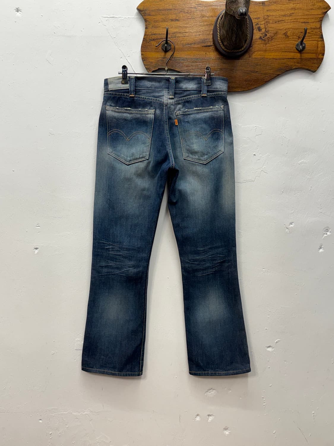 Japan LVC Orange Tab Flare Denim Pants 상품이미지2