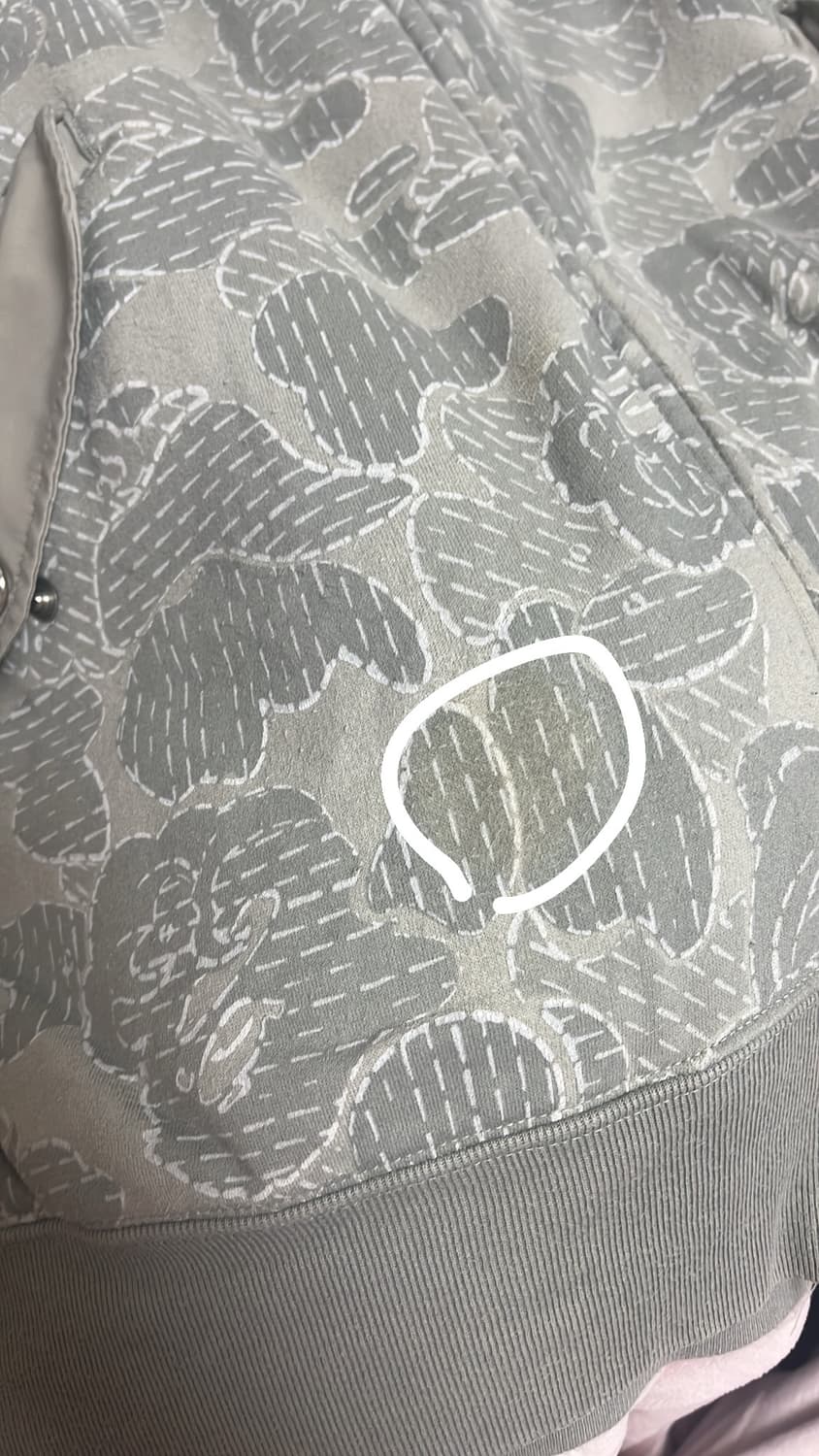 베이프 알파인더스트리 샤크 후드 집업 L 상품이미지7