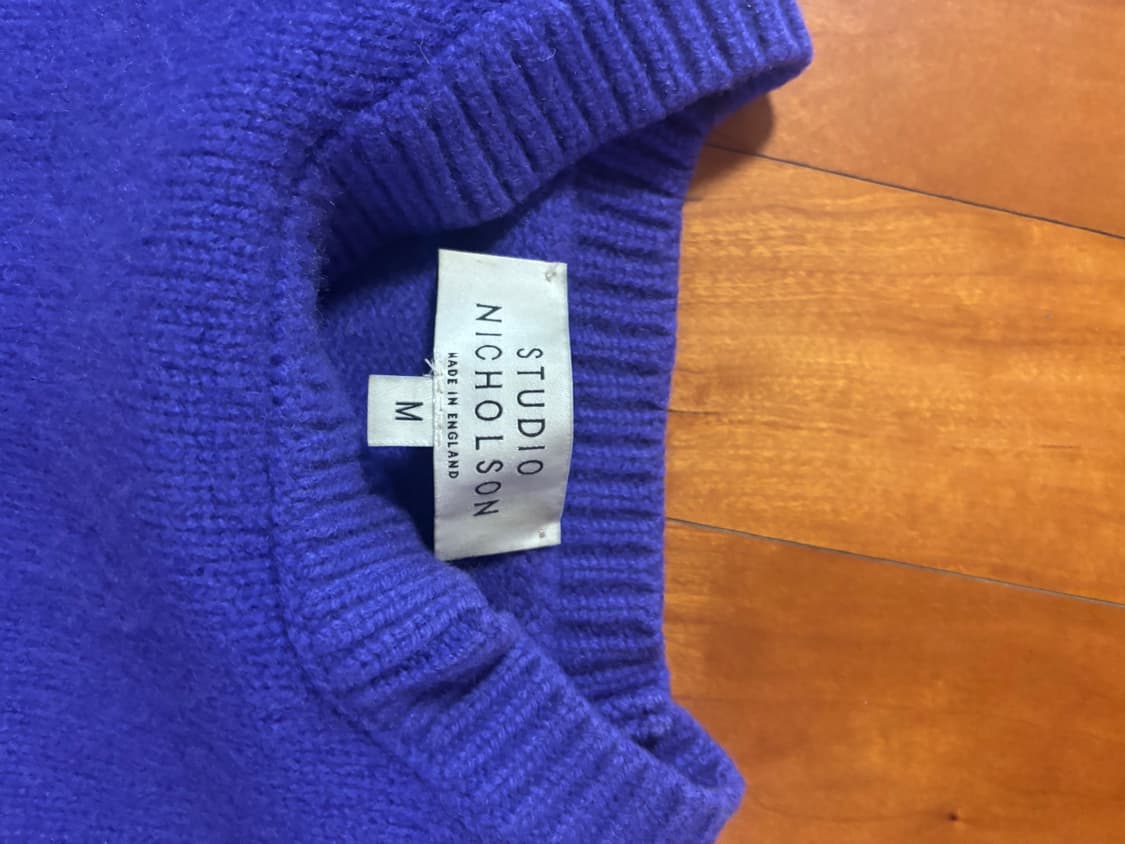 스튜디오니콜슨 헤밀니트 퍼플 M 한시간 급처 상품이미지2