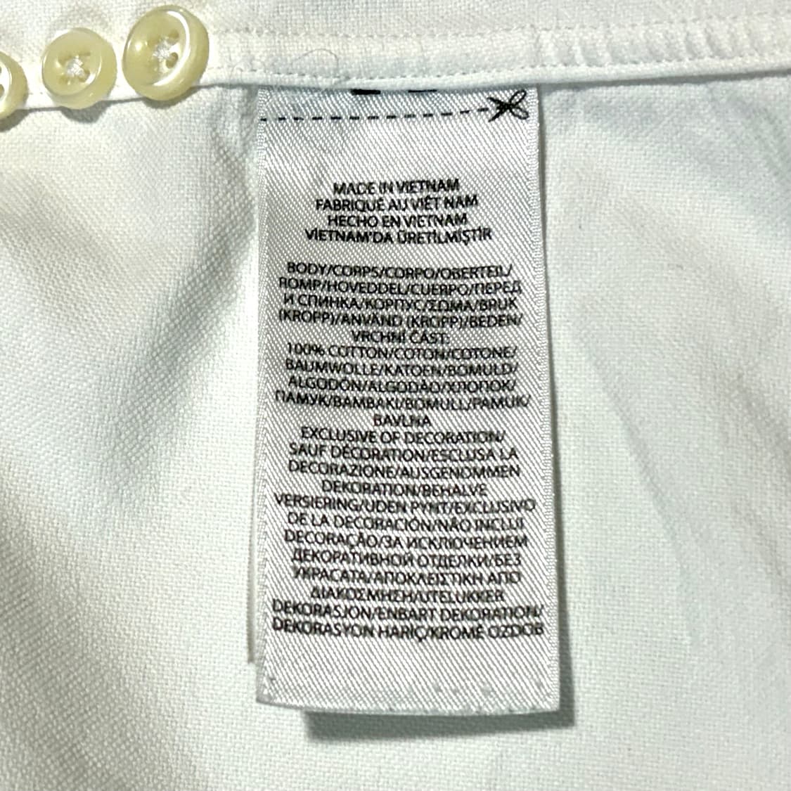 랄프로렌 크림 화이트 빅로고 테디베어 셔츠 XL 상품이미지6