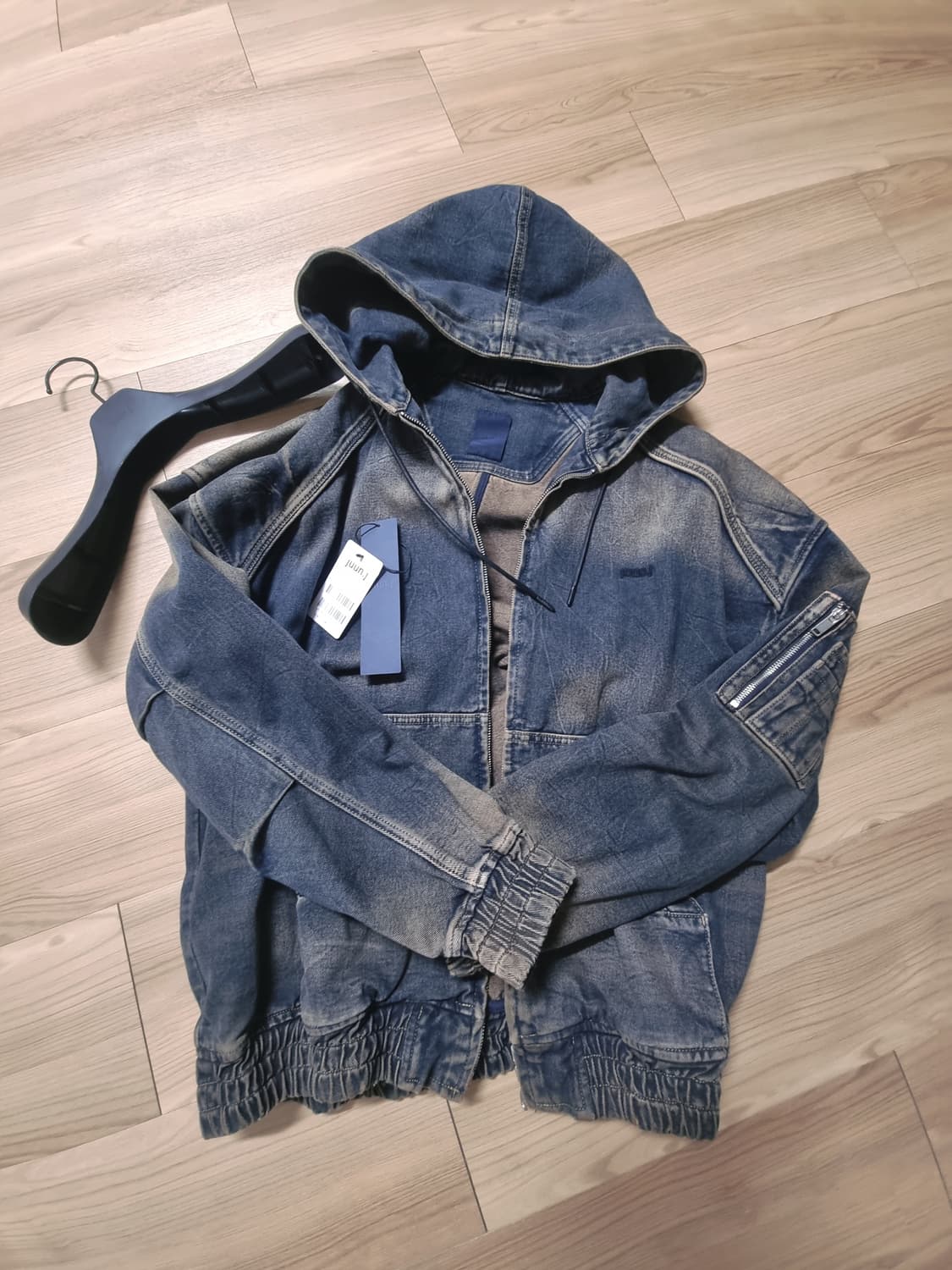 준지 컬렉션 데님 후드 집업 M 상품이미지2
