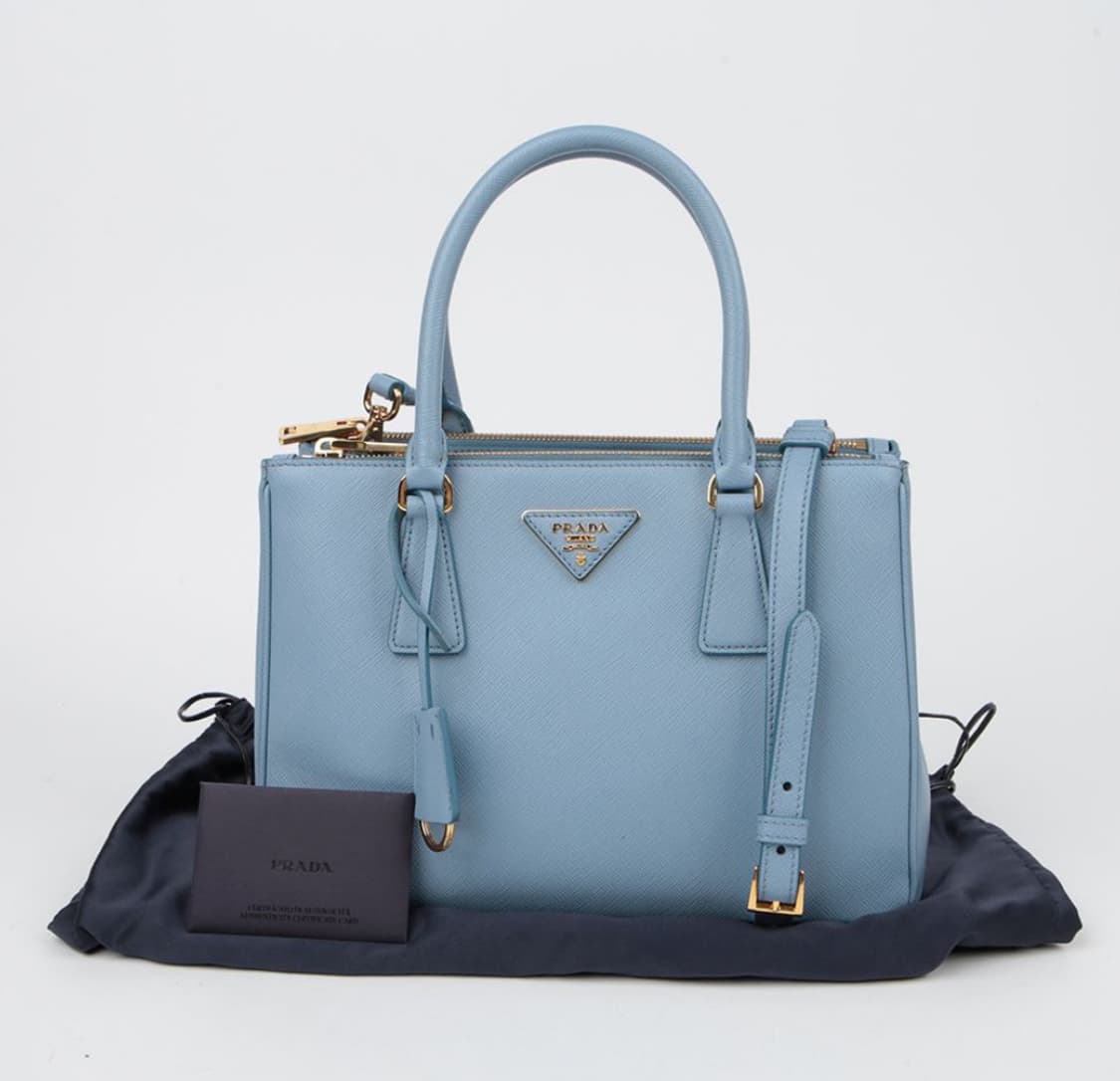 프라다 사피아노 숄더 토트백 블루 상품이미지2