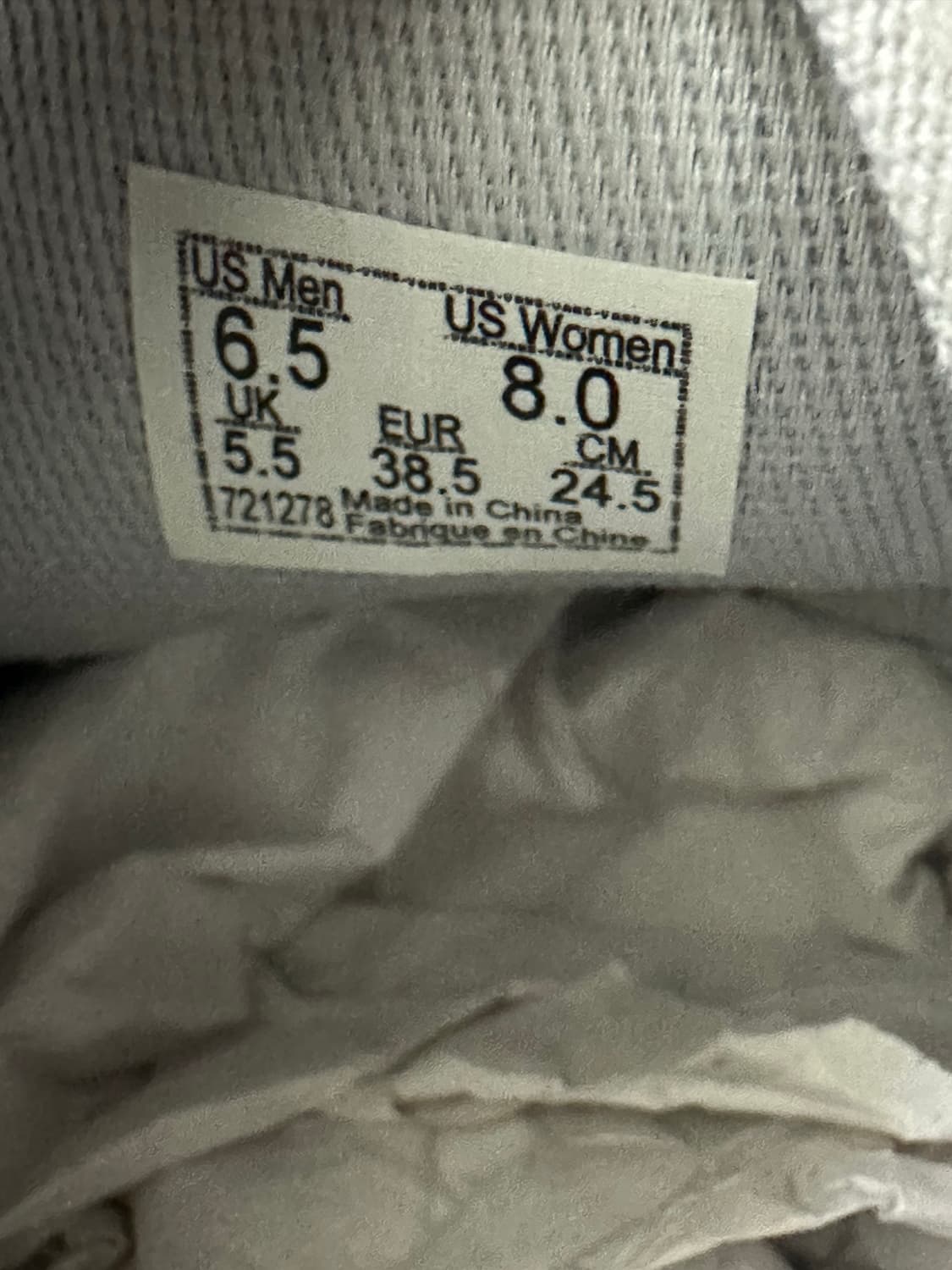 반스 어센틱 글리터 실버 스니커즈 245mm 상품이미지6