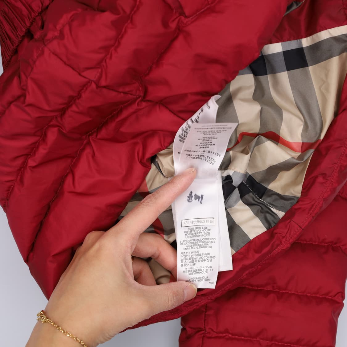 [4Y] 버버리 키즈아동 벨트 구스다운 패딩점퍼 1223H2 상품이미지7