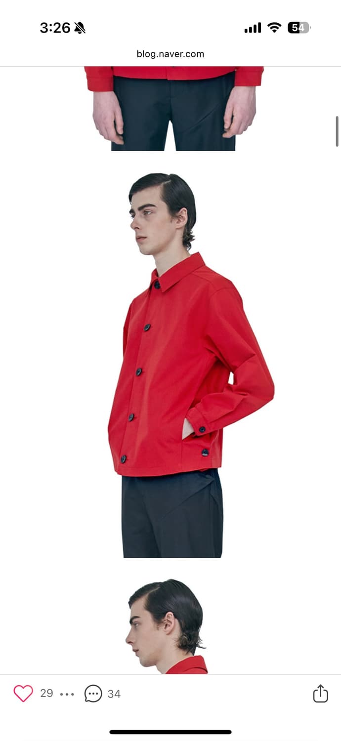 Aieul CNTR Jacket Red 상품이미지2
