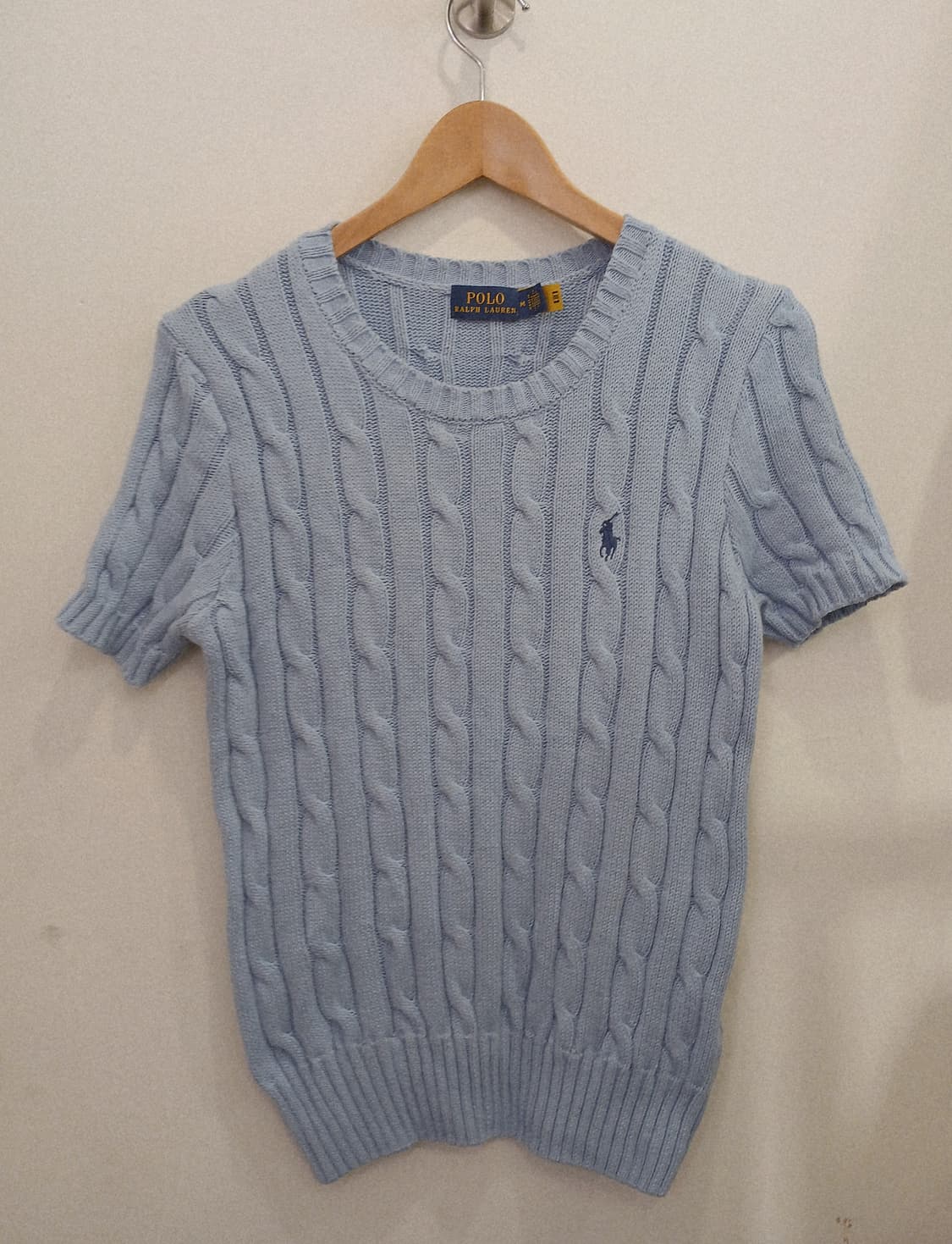 랄프포렌폴로 반팔케이블니트 M 상품이미지1