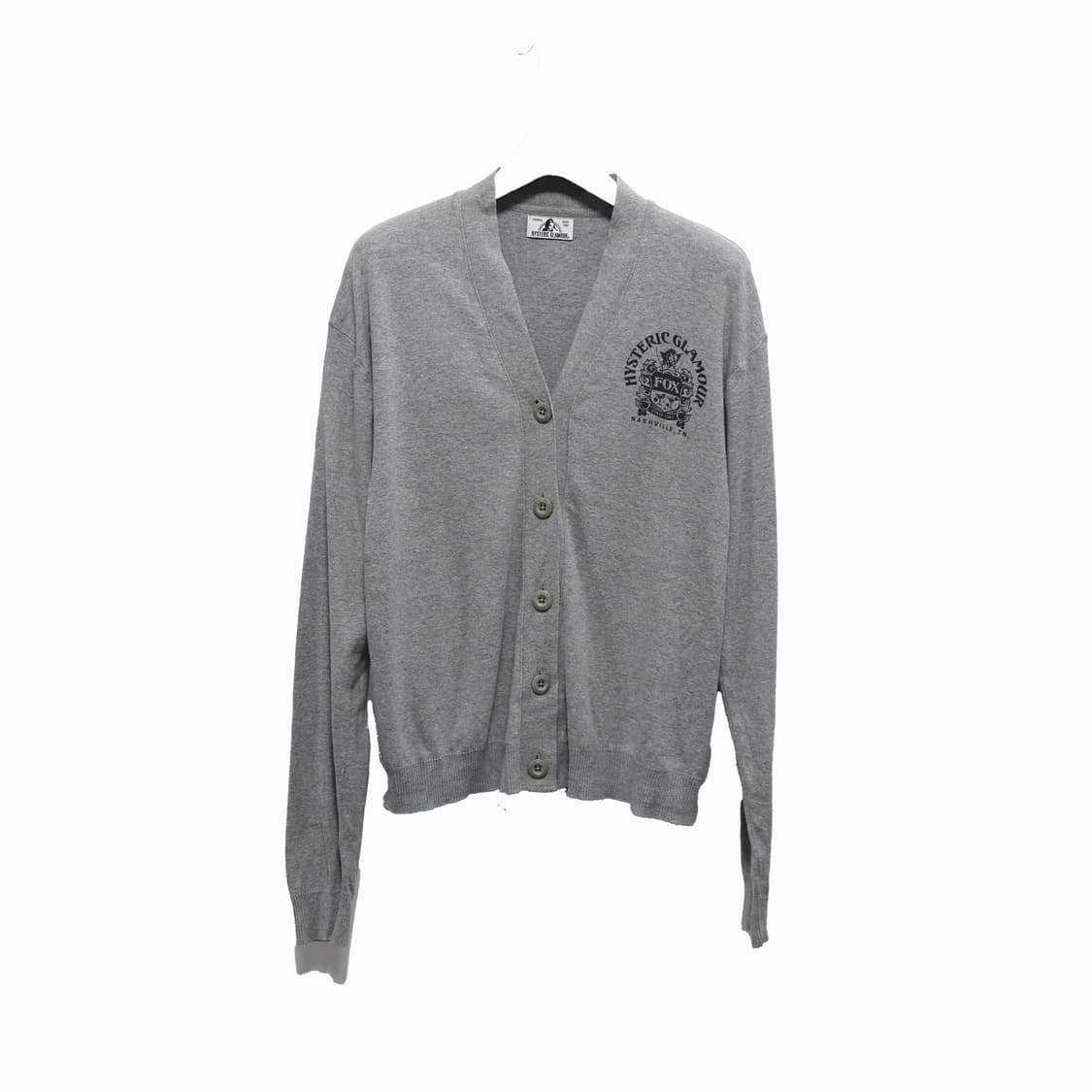 HYSTERIC GLAMOUR 히스테릭 글래머 폭스 그레이 가디건 상품이미지1