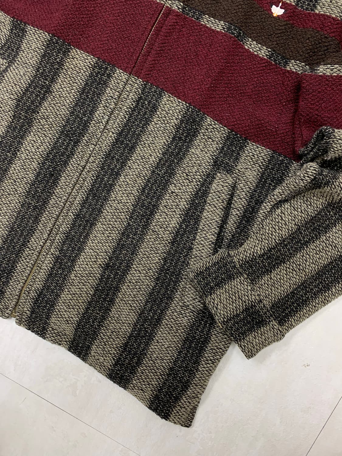 Goose&gander 패턴 니트 집업 #230 상품이미지3