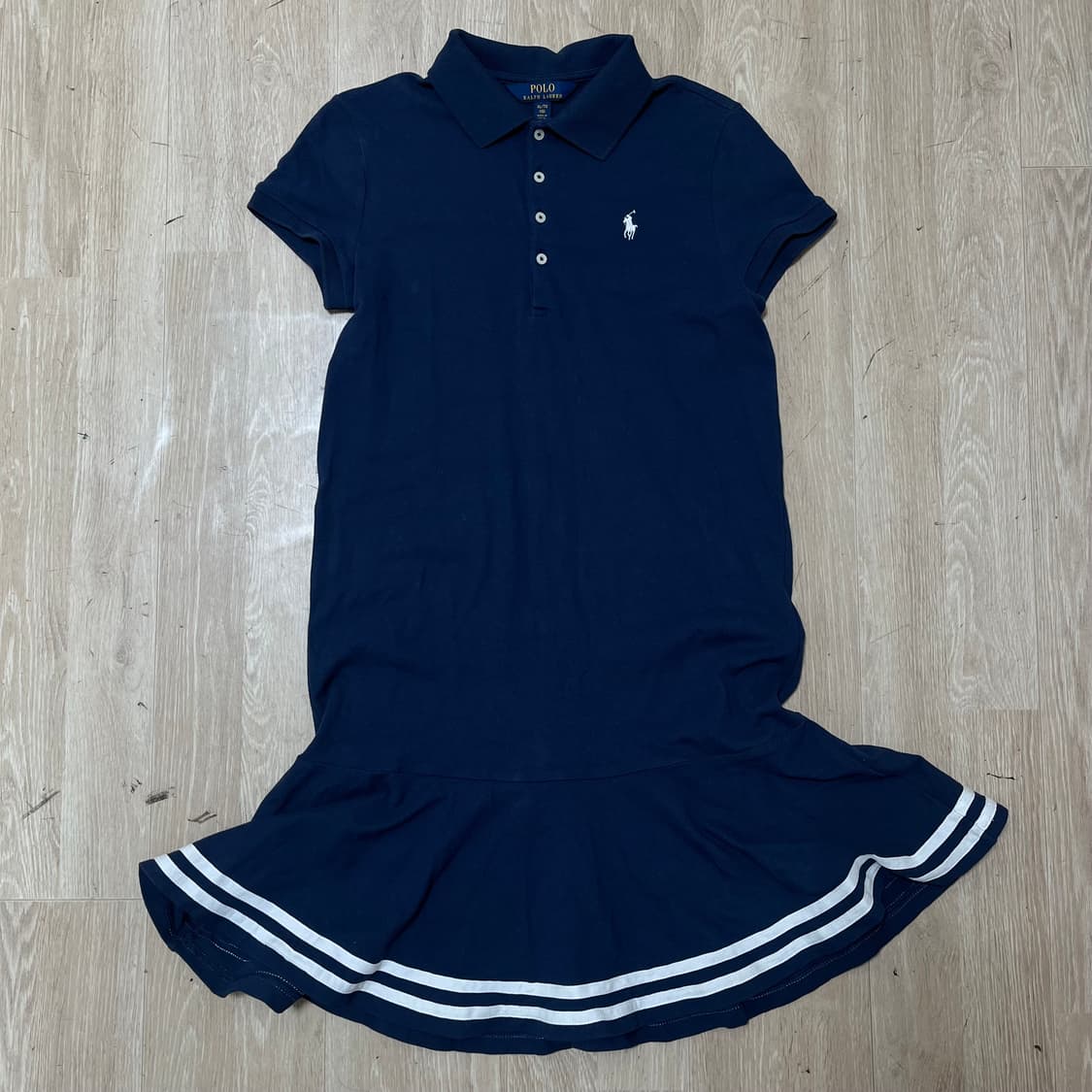폴로 랄프로렌 여성 코튼 메쉬 폴로 PK 원피스 XL(16) 상품이미지1