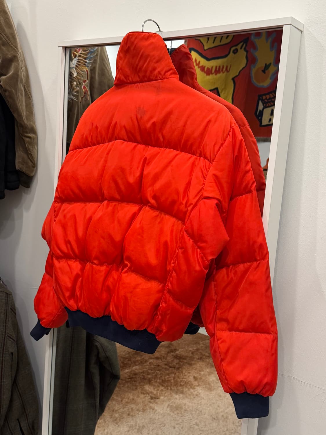 90s Columbia 컬럼비아 리버서블 덕 다운 푸퍼 자켓 상품이미지6