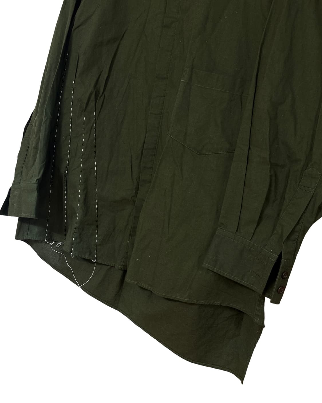 요지야마모토 y’s 딥카키 셔츠 상품이미지3