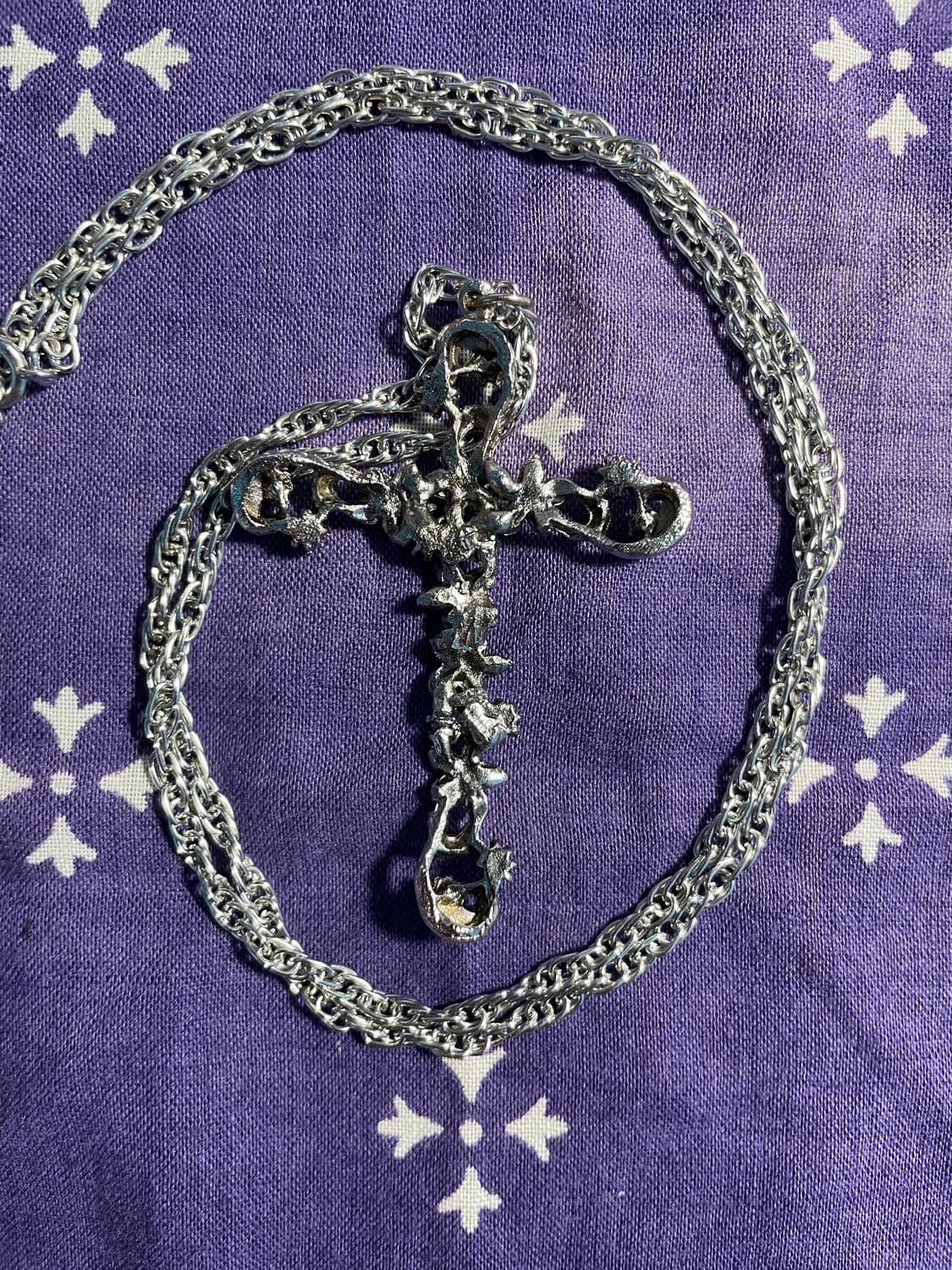  Vintage Silver Turquoise Cross Necklace 상품이미지4