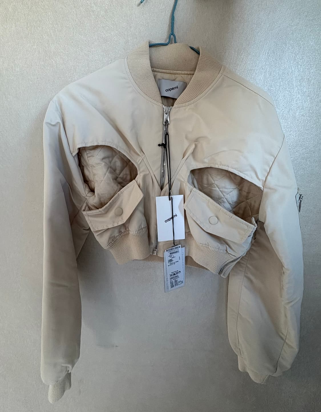 코페르니 coperni 2023 컷아웃 크롭 봄버자켓 상품이미지4