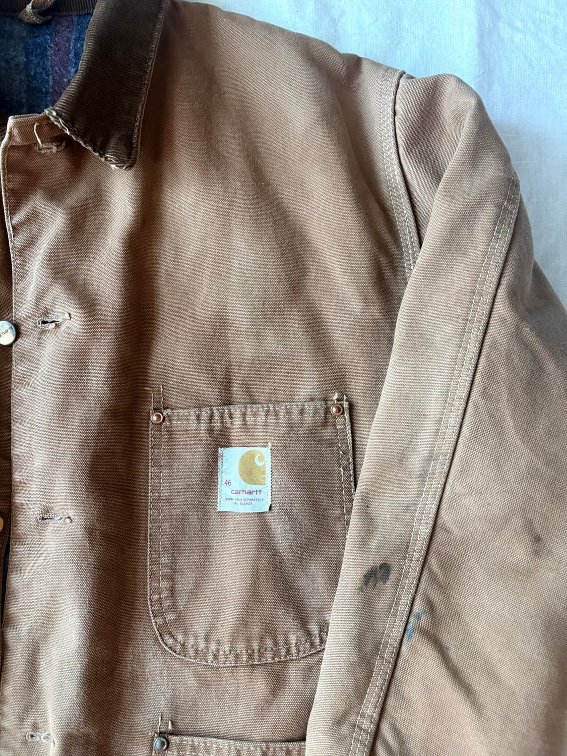 Vintage 70s carhartt 6blc 초어 자켓 상품이미지3