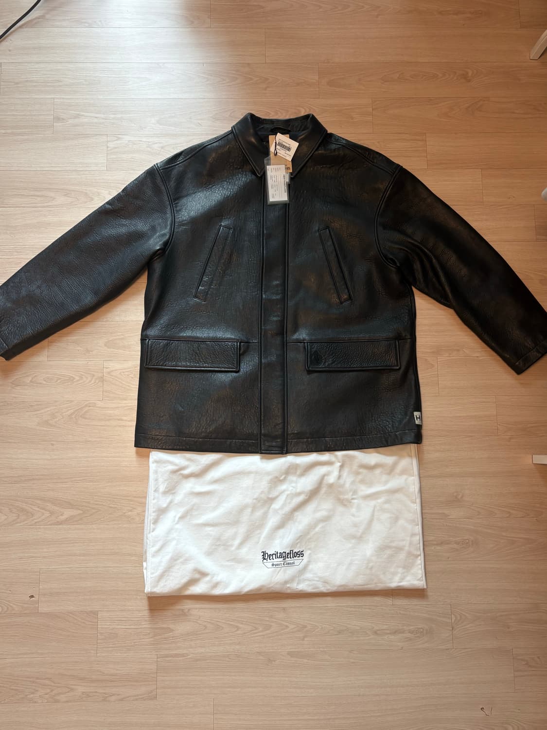 헤리티지플로스 레더 카코트 가죽자켓 M사이즈 상품이미지1