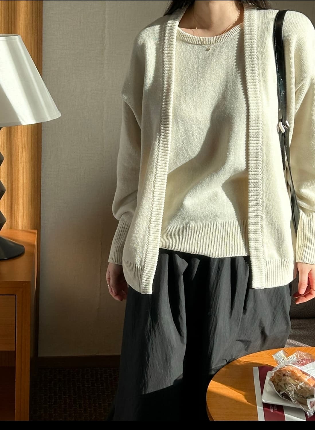 5KP 라이 레이어드 가디건 블랙 새제품 상품이미지6