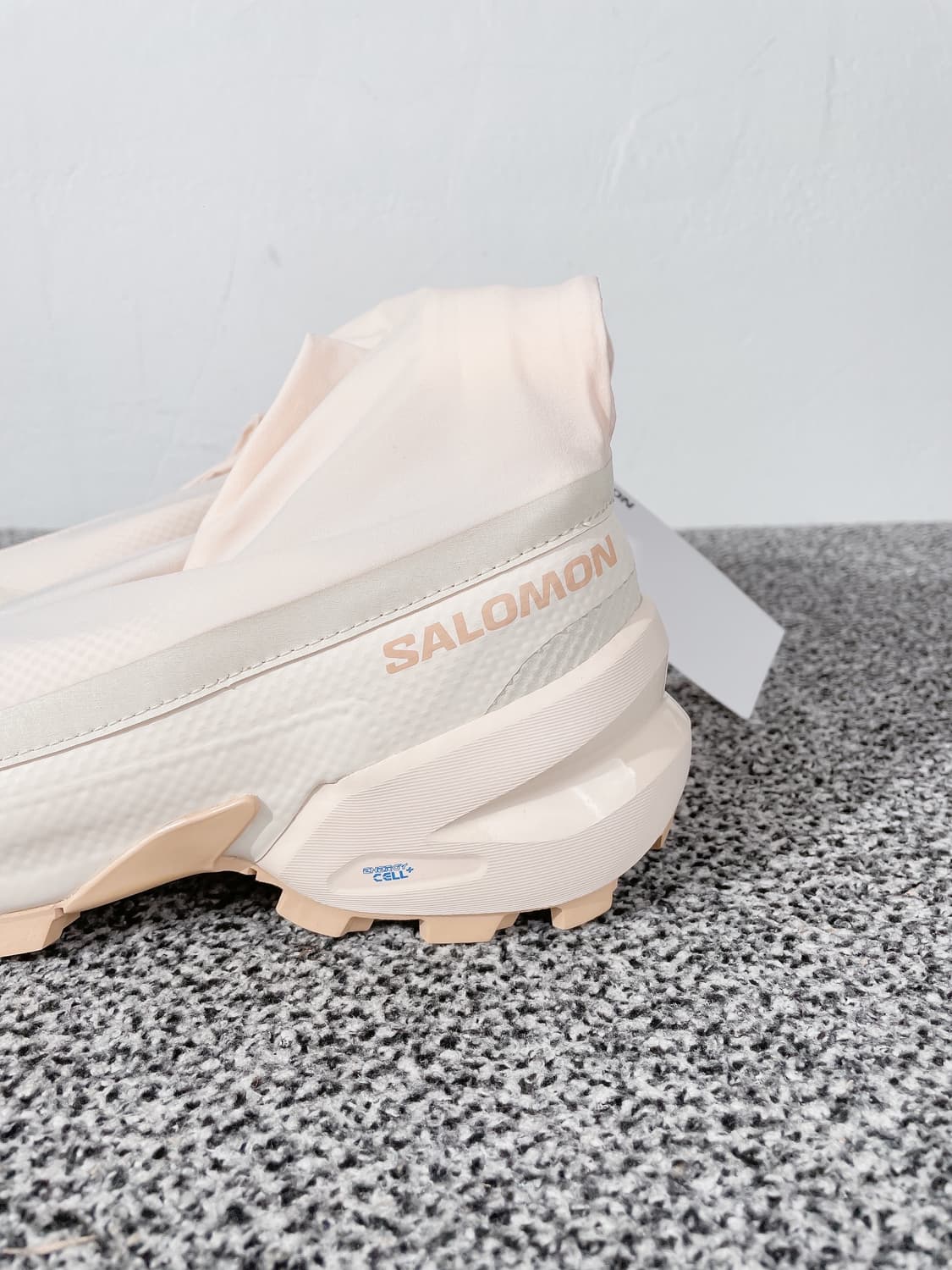 (정품/새상품) MM6 X 살로몬 여성 바닐라 크림 타이 하이 부츠 상품이미지3