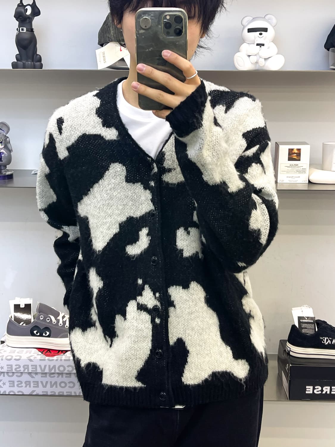  타운크래프트 아크릴 밀크 카우 가디건 상품이미지2