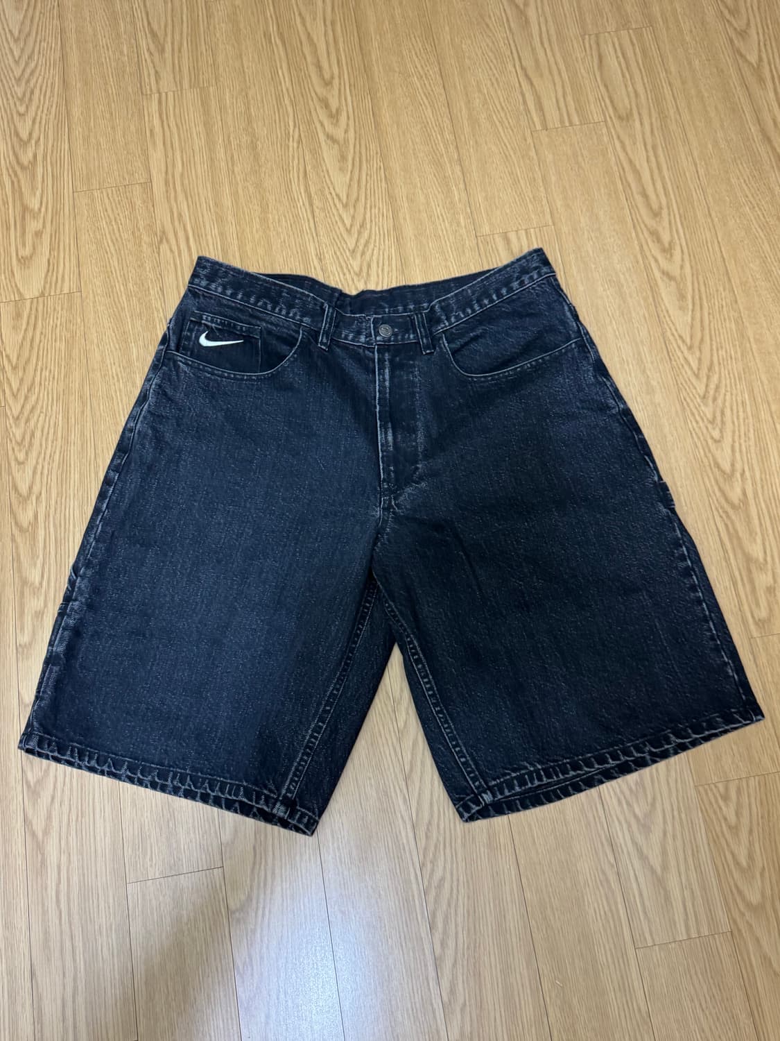 나이키 슈프림 데님 쇼츠 블랙 34사이즈 상품이미지1