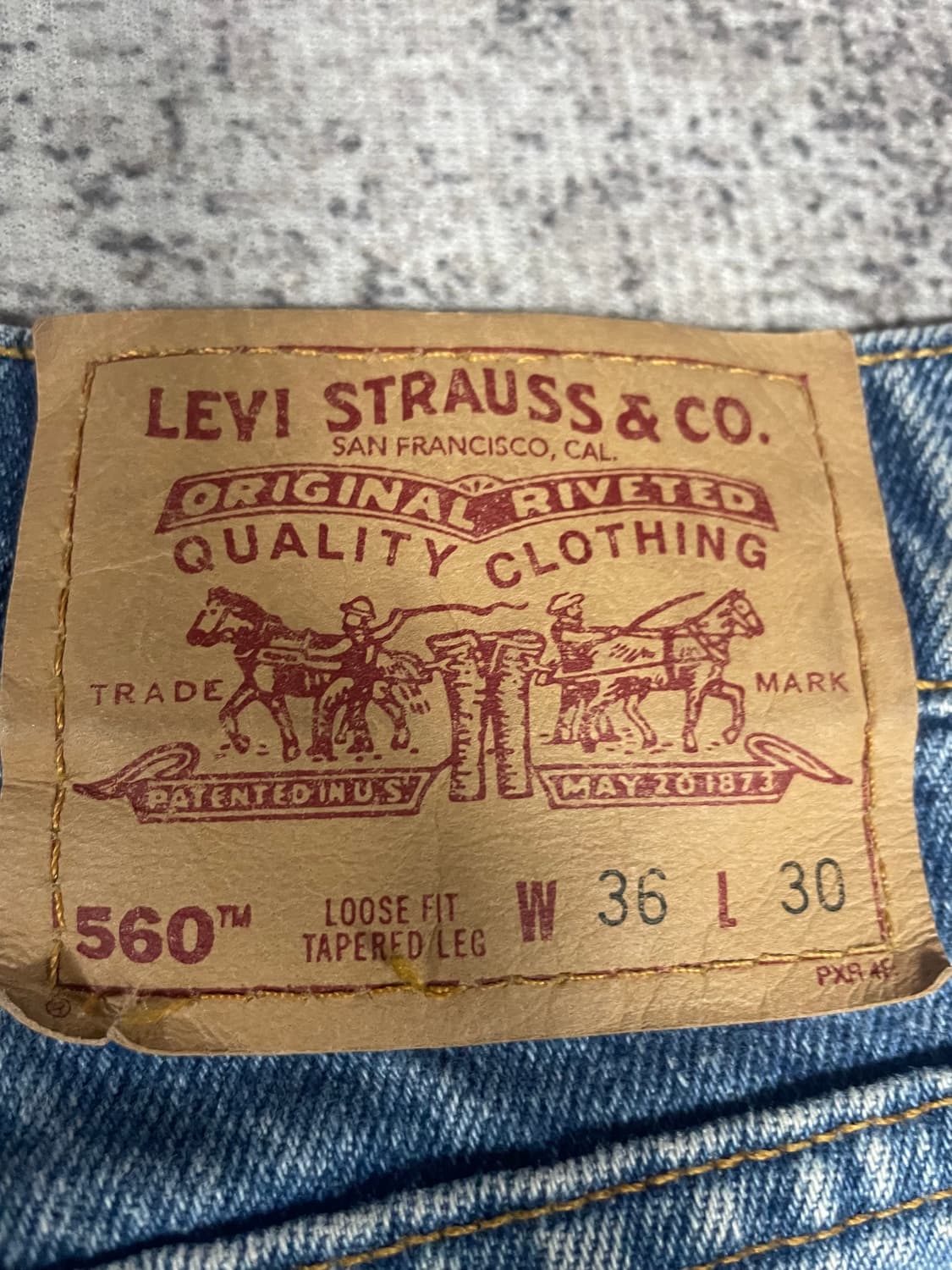 MADE IN USA Levis 560 7부컷팅 상품이미지7