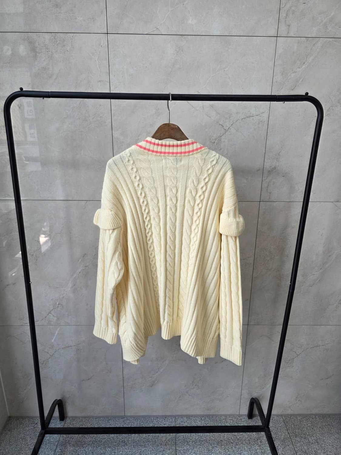 로라로라 정품 프릴니트가디건 상품이미지5