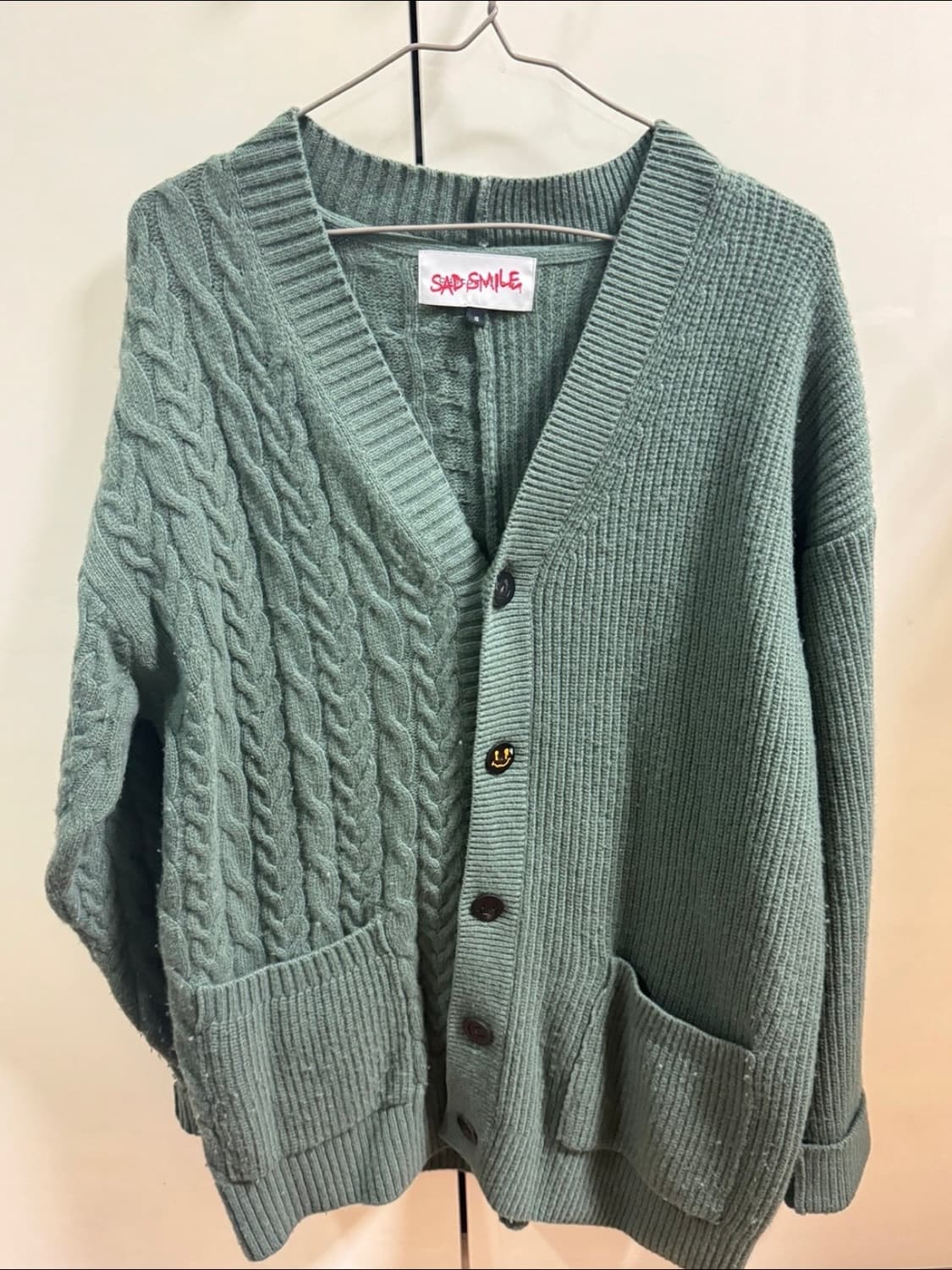 커스텀멜로우 SAD SMILE 가디건 S사이즈 상품이미지1