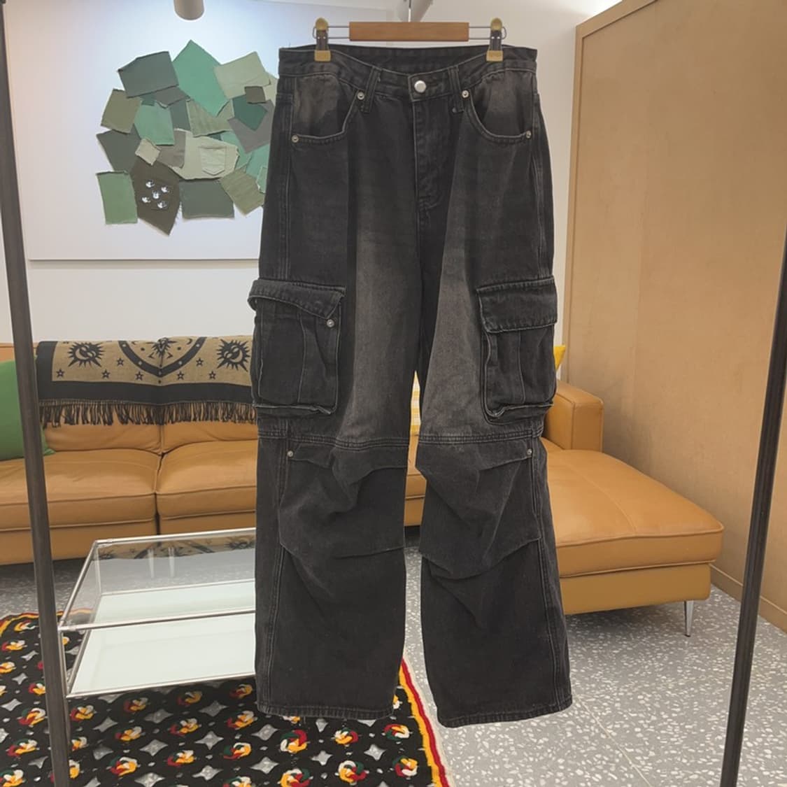 트릴리온 스트릿 카고 흑청바지 M C06996 상품이미지3