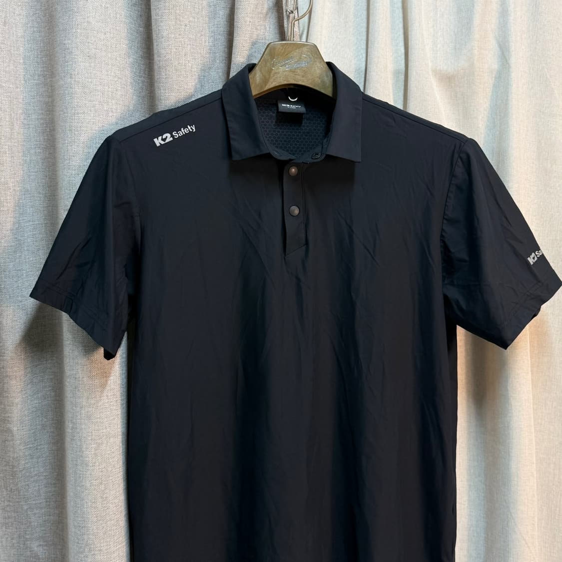[L] 24ss K2 Safety 블랙 기능성 반팔 폴로티 상품이미지3