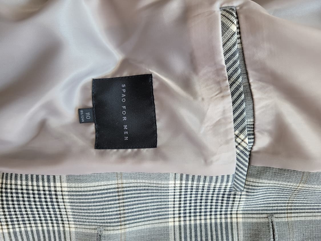 스파오포맨 SPAO for Men 체크 맥코트 그레이 상품이미지9