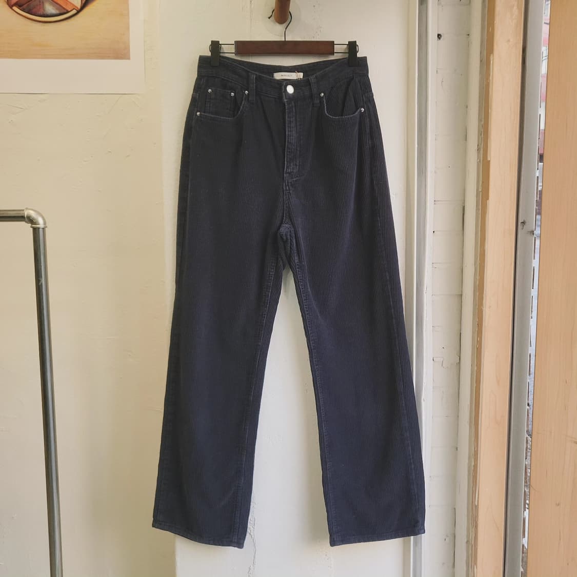 98project 네이비 코듀로이 팬츠 여자 27인치 상품이미지1