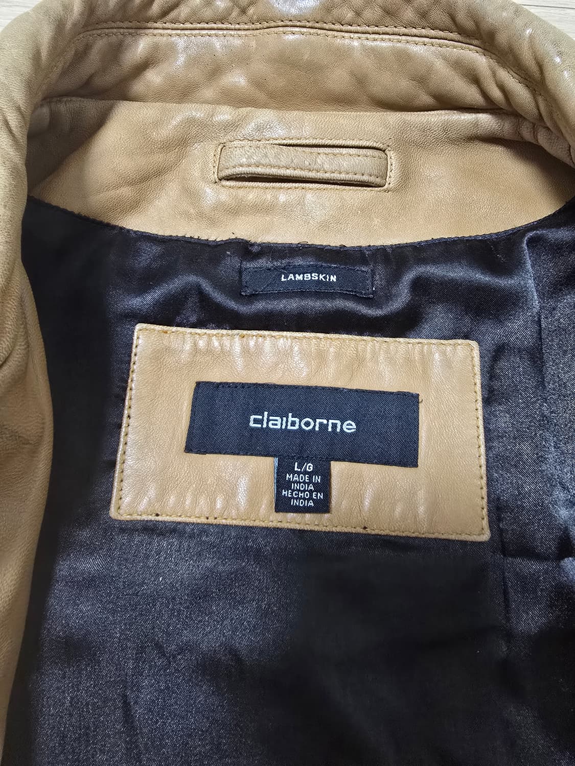 Claiborne 램스킨 레더자켓 L 상품이미지6