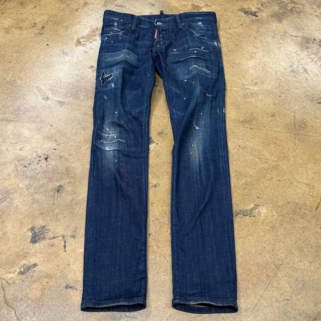 [정품/44] DSQUARED2 스플래터 데님 청바지 b15 상품이미지2