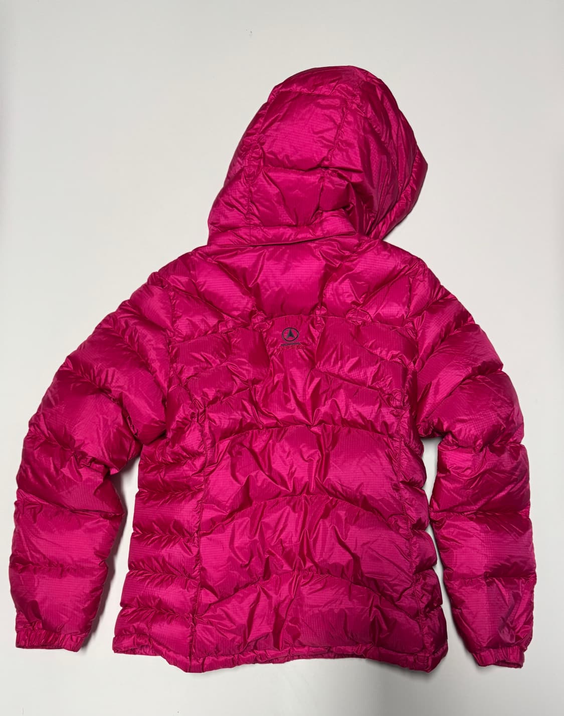 여성 코오롱스포츠 등산 구스다운 후드 패딩 핑크 M 상품이미지2