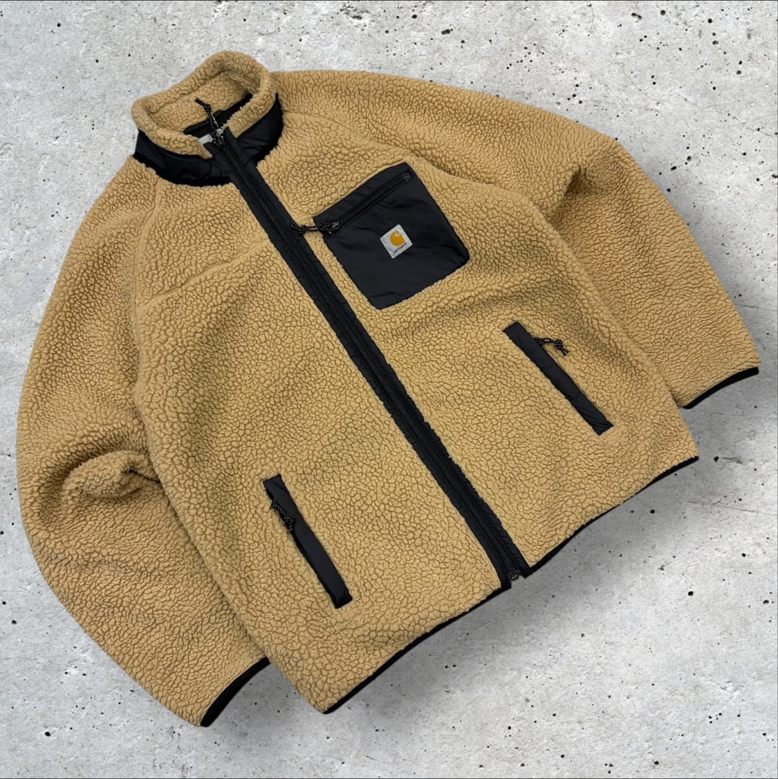 [XL] 칼하트 WIP 플렌티스 브라운 쉐르파 플리스 자켓 C853 상품이미지1