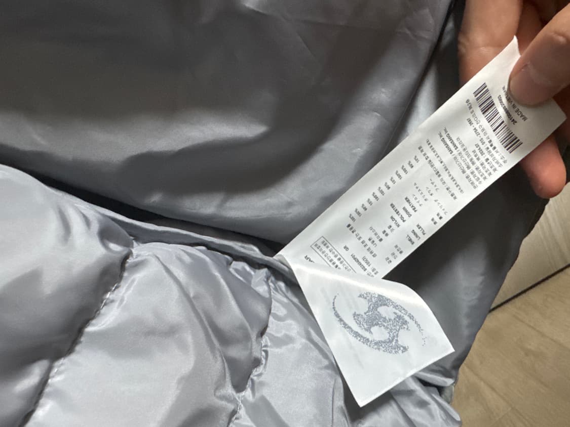 산산기어 서픽스  푸퍼 자켓 그레이 - 24FW 경량패딩 상품이미지5