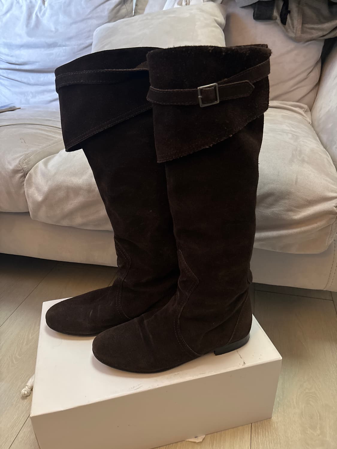 Vintage 스웨이드 레더부츠 상품이미지2