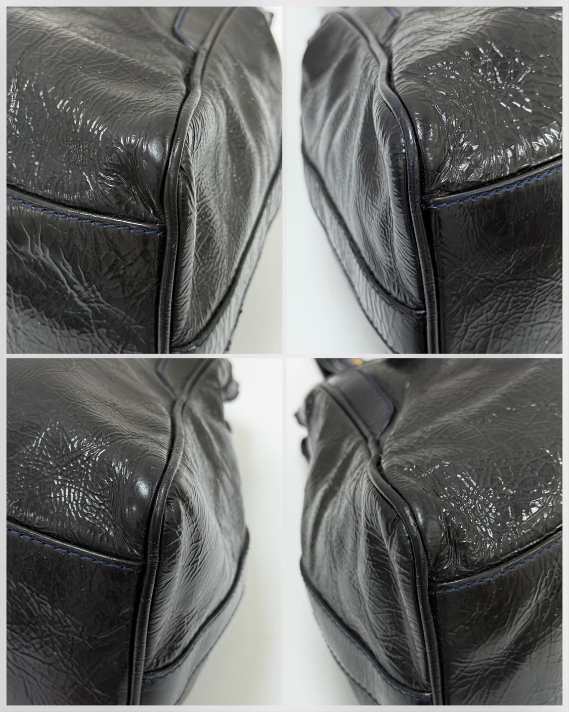 펜디 블랙 샤인 레더 스터드 숄더백 상품이미지5