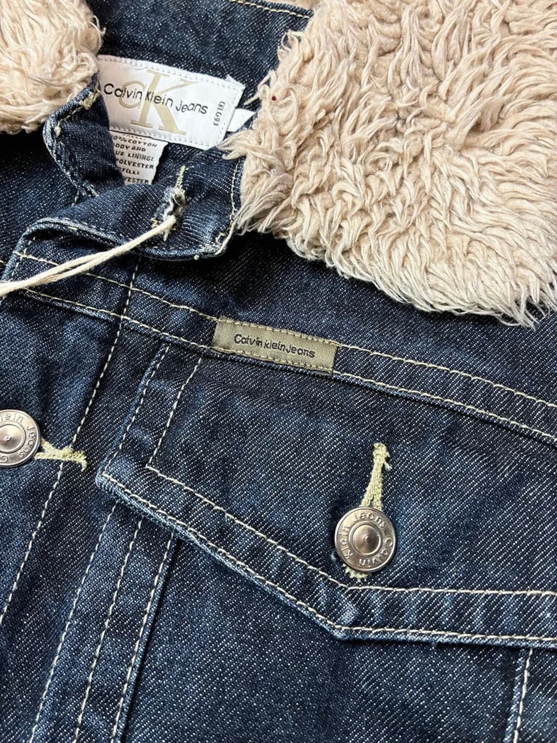 CK 캘빈클라인 00's 양털 쉐르파 데님 자켓 PN6005 상품이미지3