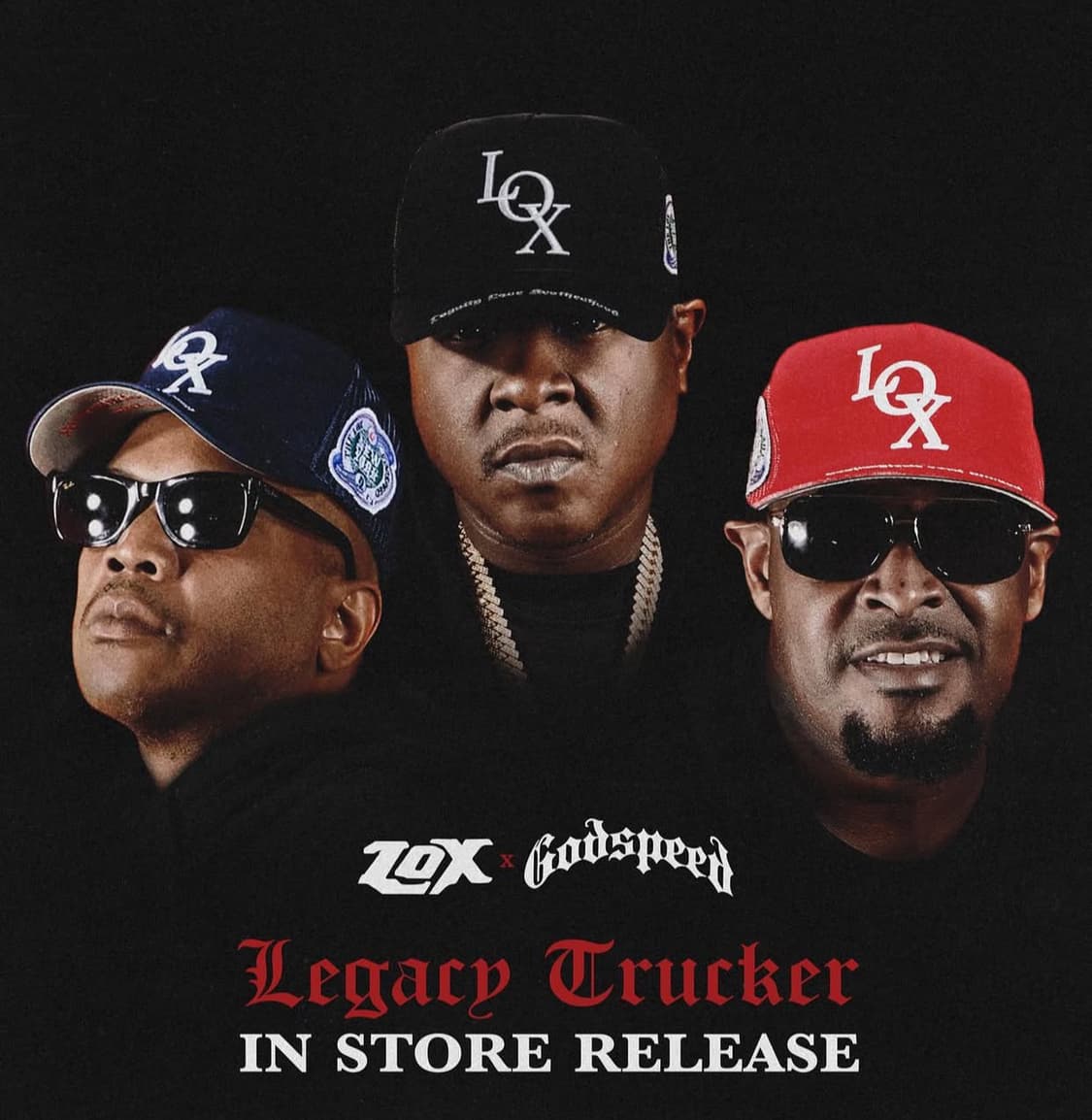 GODSPEED x The LOX 콜라보 한정판 트럭커 스냅백 모자 상품이미지1