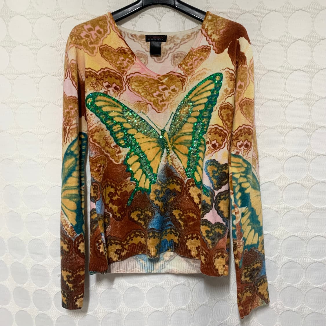 쿠스토 바르셀로나 버터플라이 시퀸 니트 긴팔 상품이미지4