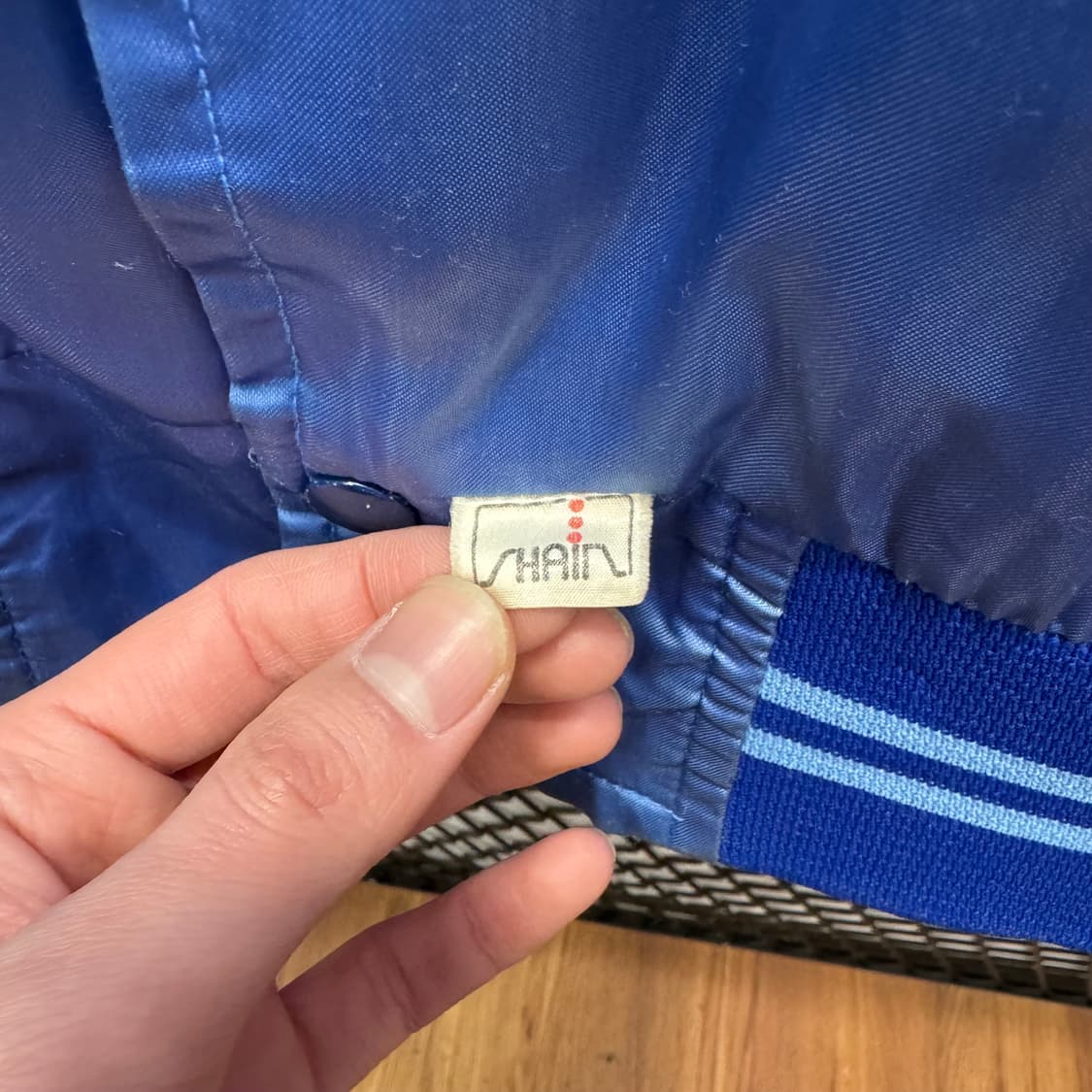 90s MLB 토론토 블루제이스 바시티자켓 전면 로고 포인트 블루 상품이미지5