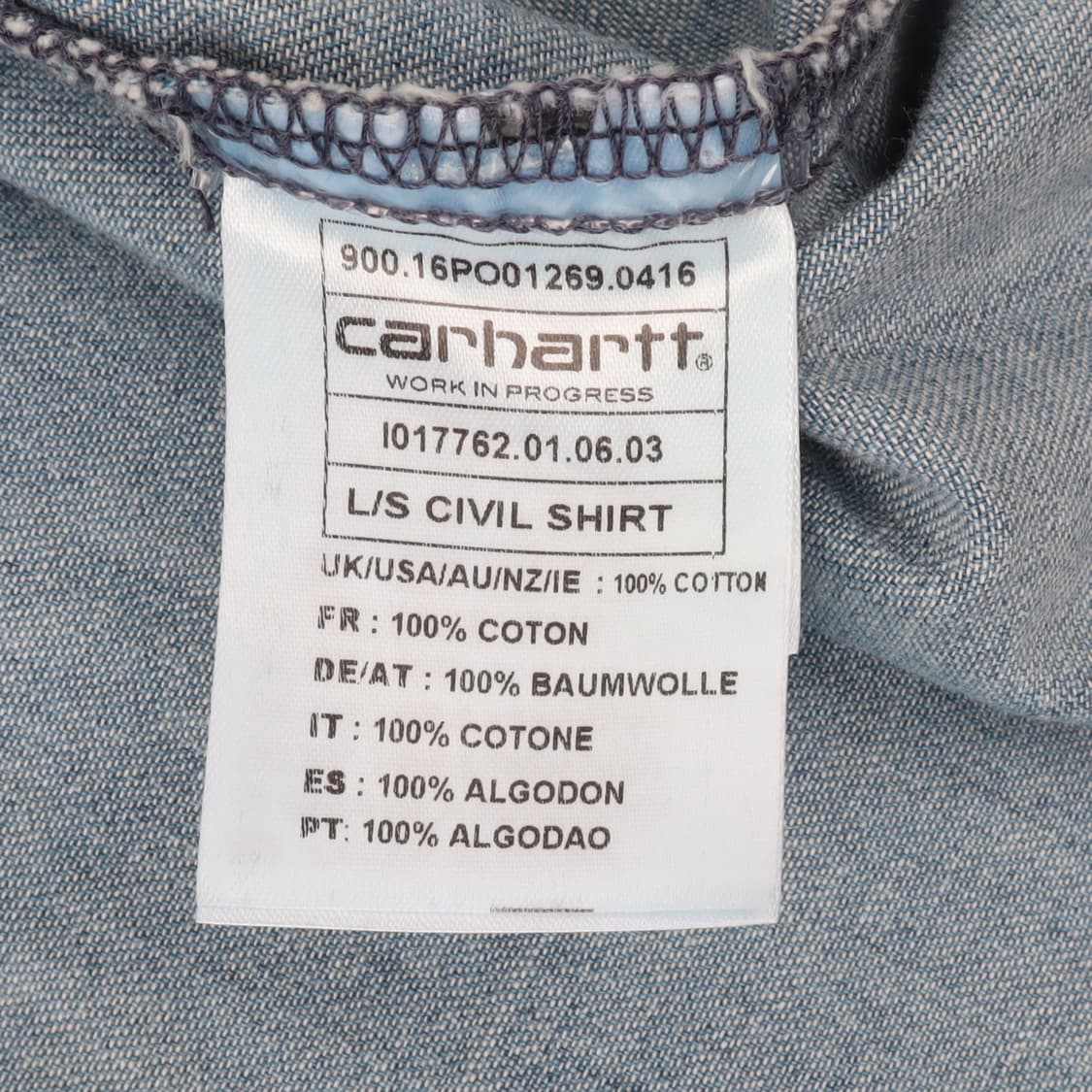 칼하트 윕 데님 포켓 civil 셔츠 상품이미지9