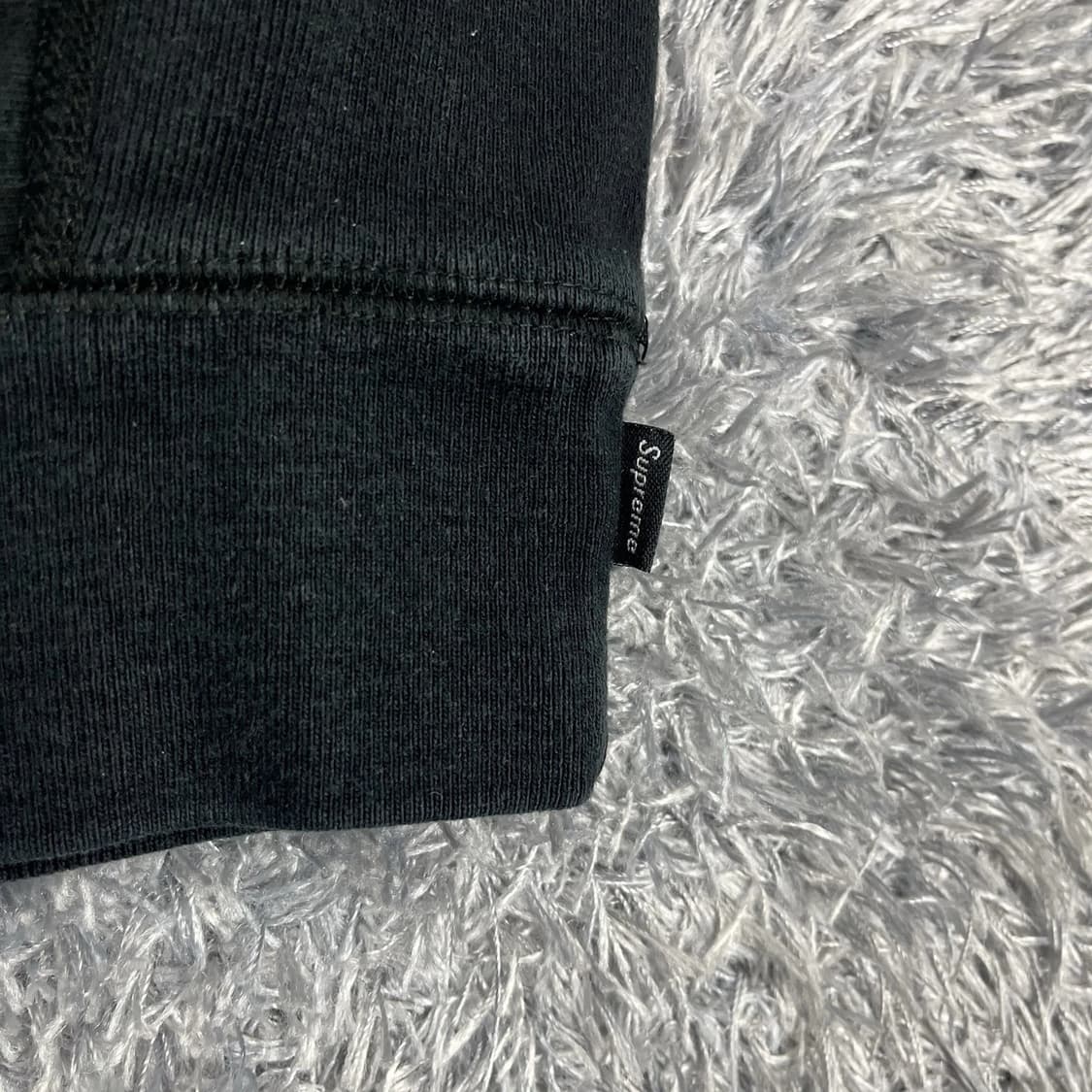 슈프림 코드 컬리지에이트 로고 후드 스웨트셔츠 블랙 상품이미지6