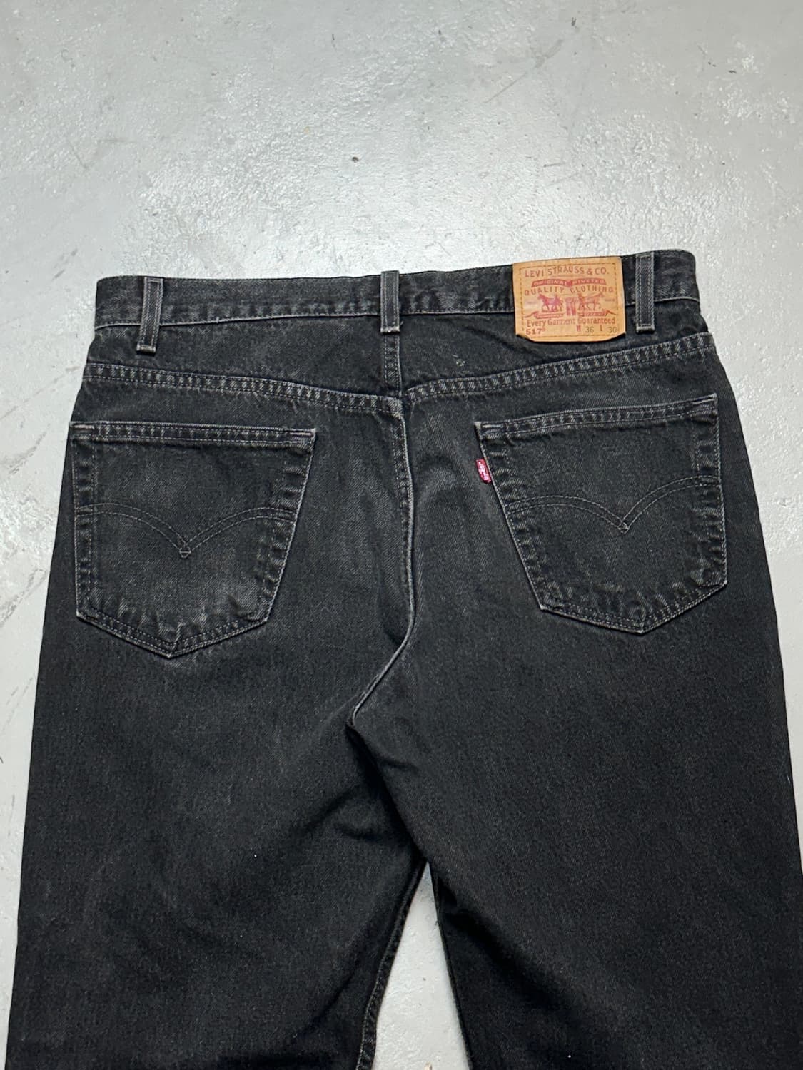 90's 리바이스 517 블랙 부츠컷 플레어진 상품이미지6